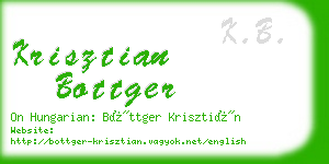 krisztian bottger business card